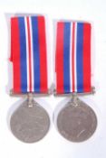 Two named South African 1939-45 medals to J W Bergh P5375 and 1256320 G Gower
