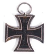 WWI Imperial German Eisernes Kreus II Klaske Iron Cross 2nd Class 1914, lacking ribbon, stamped to