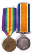 WWI British medal pair - war medal, victory medal to J 62625 B Newman, AB Royal Navy