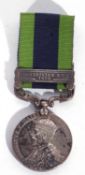 George V Indian general service medal with North West frontier 1930-31 clasp, Royal Mint, name