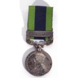 George V Indian general service medal with North West frontier 1930-31 clasp, Royal Mint, name