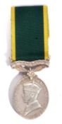 George VI Territorial Efficiency Medal named to 4972505 Cpl W H Chaplin Pioneer Corps