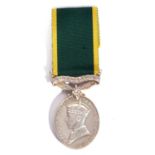 George VI Territorial Efficiency Medal named to 4972505 Cpl W H Chaplin Pioneer Corps