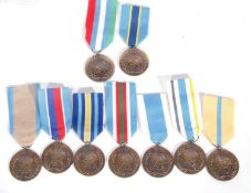 Quantity of 20th/21st century UN medals to include Burundi, UN Special Services, Prevlaka, UN Police