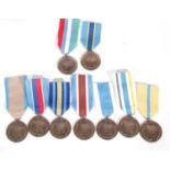 Quantity of 20th/21st century UN medals to include Burundi, UN Special Services, Prevlaka, UN Police