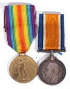 WWI British medal pair - war medal, victory medal to 2109 DA C Parker, Deck Hand RNR