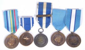 8 x UN medals: UN AQ New York medal, Cyprus medal, Chad/Central African Republic, Macedonia and