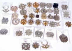 Quantity of 20th century Scottish military cap badges, various regiments, crowns and makers to