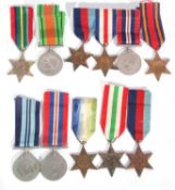 Quantity of WWII British campaign medals 1939-45 star, France and Germany star, Italy star, Burma