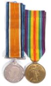 WWI British medal group pair of war medal and victory medal to M-302161 PTE HL Harding ASC