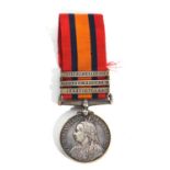 Victorian Queens South Africa medal with relief of Ladysmith to Tugela Heights and Cape Colony, to