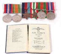 Set of 4 WWII Campaign medals 1939-45 star, Italy star, defence medal and 1939-45 war medal together