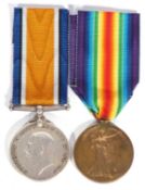 WWI British medal pair - war medal, victory medal to Captain JH Preston