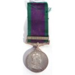 ERII campaign medal for Borneo named to 23730360 RFNW Peattie Cameronians