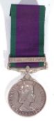 Queen ERII GSM with Northern Ireland clasp to 24153941 PTE D Tansey EFR