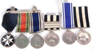 Medal group: 4th Type Order of St John defence medal, Police longservice, good conduct medal ERII to