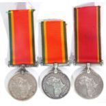 WWII South African Service Medal to C165972 V Kok, W306174 M J C Janse van Rensburg and N5593 P H