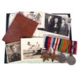 WWII Medal group comprising 39-45 Star, France and Germany Star Defense Medal, 39-45 Medal with
