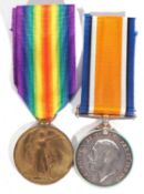 WWI British medal pair - war medal, victory medal to 27003 PTE Walter Shepstone, Grenadier Guards