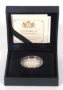 UK 2016 last round pound piedfort silver proof cased with certificates