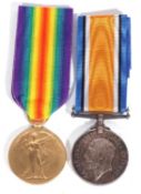 WWI British medal pair- war medal and victory medal, K.42635, S.Easter ST01 RN
