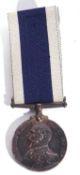 George V Royal Naval long service good conduct medal A 2.2897 WCA Wright AB HMS Vimera