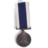 George V Royal Naval long service good conduct medal A 2.2897 WCA Wright AB HMS Vimera