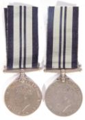 Pair of George V 1939-45 Indian service medals no names