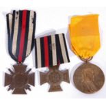 3 x Imperial German WWI medals to include 2 x 1914-18 medals, and Prussian Kaiser Wilhelm 1897