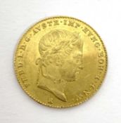 Austria gold Ducat mint mark E