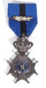 Second World War Belgian Knights medal, Order of Leopld II with palm leaf