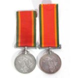WWII South African Service Medals to F G Svart 251699 and to N64100 S Rampa (2)