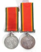 WWII South African Service Medals to F G Svart 251699 and to N64100 S Rampa (2)