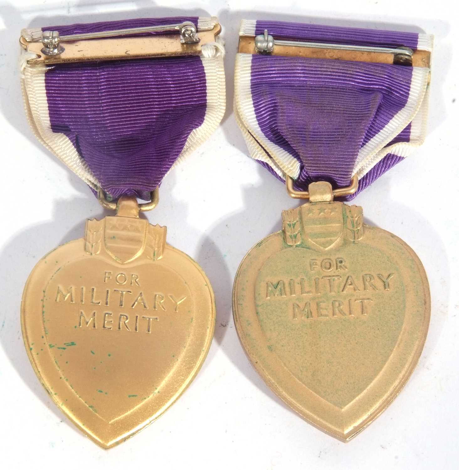 2 x Purple Hearts - Image 2 of 5