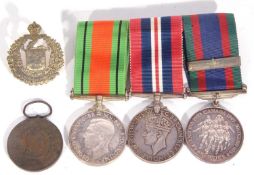 WWII Canadian group of 3 defence medals, 1939-1945 medal, 1939-45 Canadian Volunteers Service