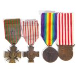 Third Reich German war merit cross 1939 with further 1939 Third Reich merit medal (a/f)