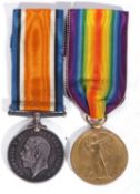 WWI British medal pair - war medal, victory medal to 246629 Driver J Taylor, Royal Artillery