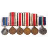 Four various Special Constabulary Faithful Service Medals together with National Service and