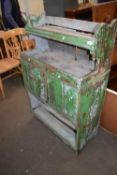 RUSTIC PAINTED PINE SIDE CABINET