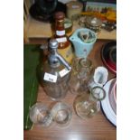 MIXED LOT: SODA SIPHON, WADE WHISKEY BELL AND ASSORTED GLASS AND CERAMICS