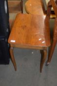 SMALL WALNUT VENEERED OCCASIONAL TABLE