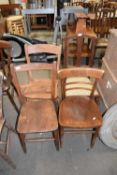 MIXED LOT: FOUR VARIOUS ASSORTED DINING CHAIRS