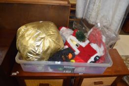 BOX OF MIXED ITEMS TO INCLUDE MODEL SANTA CLAUSE
