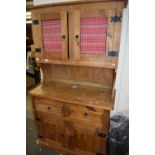 VINTAGE AND LATER PINE DRESSER, WIDTH APPROX 107CM