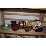 COLLECTION OF VARIOUS SYLVAC JUGS, MUGS AND OTHER NOVELTY ITEMS