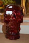 RED GLASS SKULL