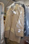 VINTAGE ITALIAN GV COAT TOGETHER WITH TWO FURTHER BLACK SPORTS JACKETS