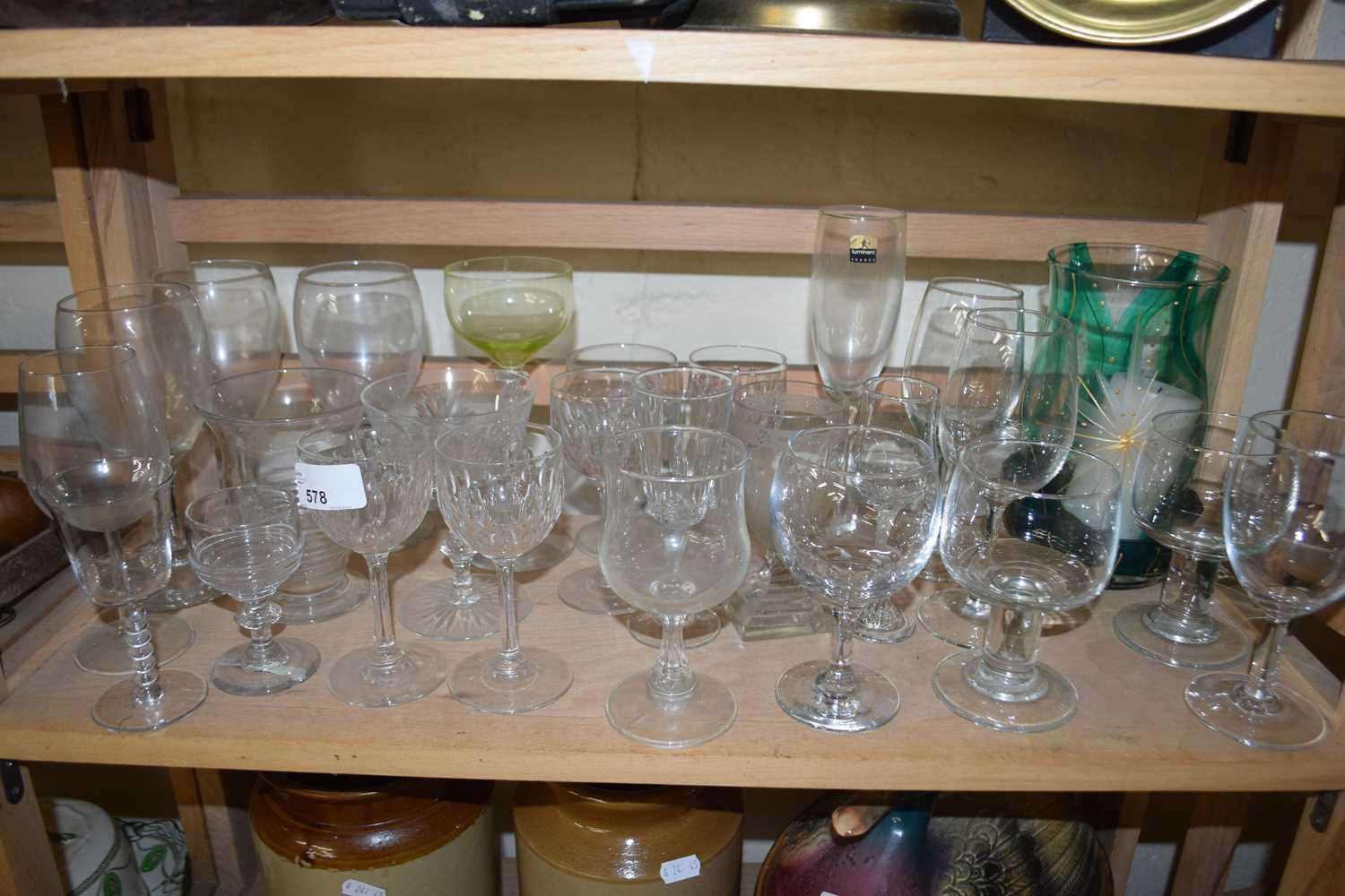 MIXED LOT: VARIOUS ASSORTED 19TH CENTURY AND LATER DRINKING GLASSES