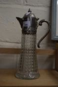 SILVER PLATED MOUNTED GLASS JUG