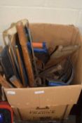 ONE BOX OF VARIOUS ASSORTED TOOLS